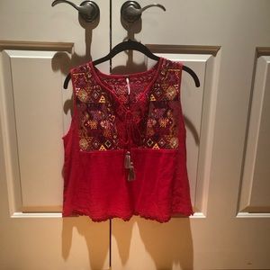free people red tank